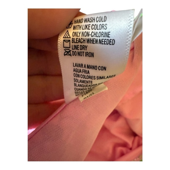 99. Salt Cove Plus Size Peony Party Printed X Back Tankini Top Green Size 2 NWOT - Picture 12 of 15